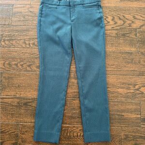 Banana Republic Teal Patterned Pants